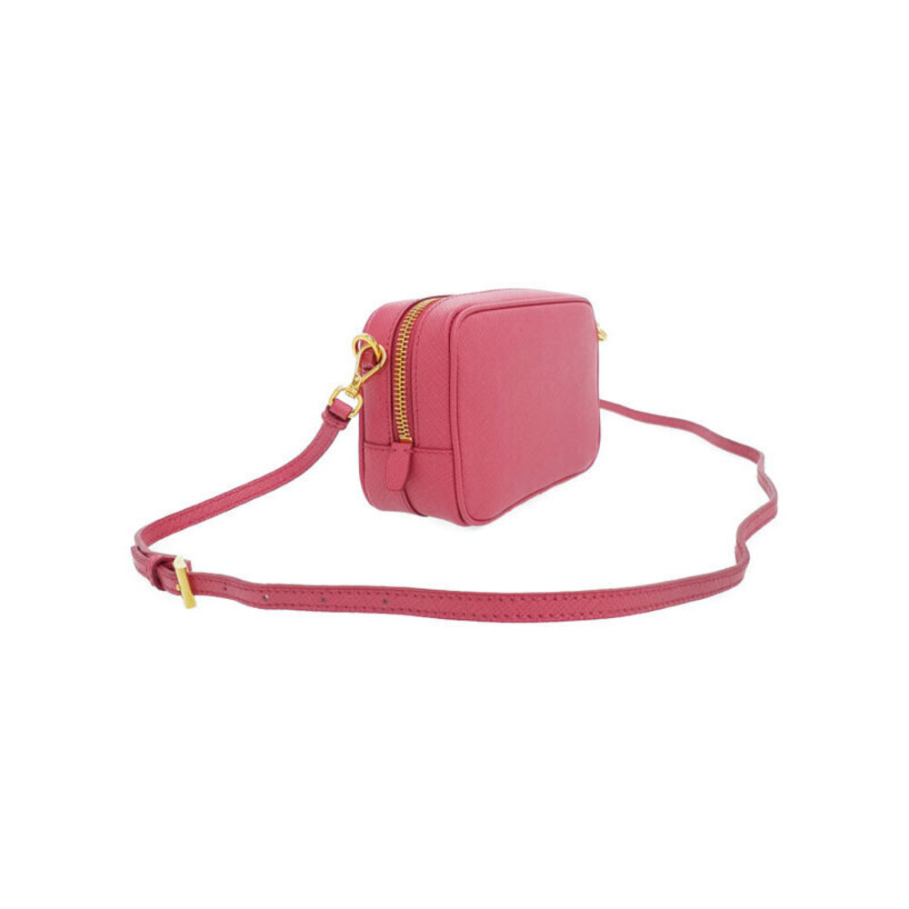 Prada Ribbon Crossbody Leather Shoulder Camera Saffiano Pink Bag - Picture 1 of 9